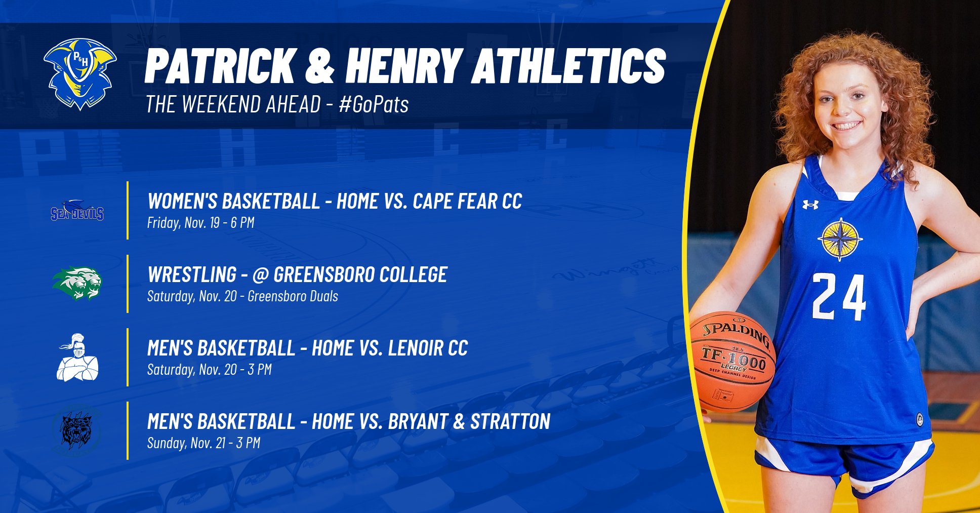 The Weekend Ahead in P&H Athletics: November 19