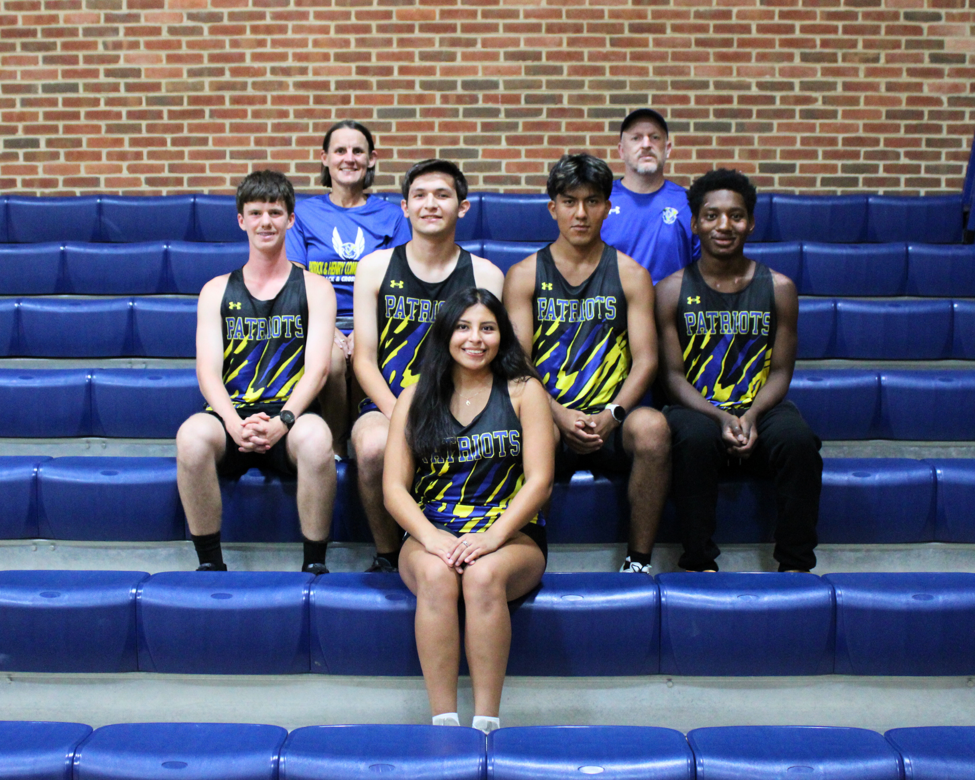 In the photo: P&HCC’s cross-country team prepares to start the fall season